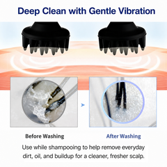 CocoWave scalp and face massager — deep clean mode